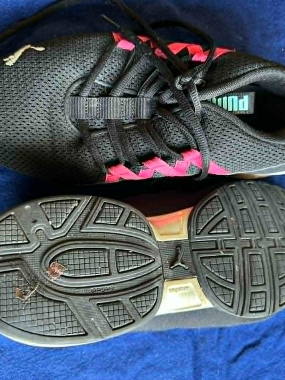 Puma Riaze Prowl Sneaker Black Blue Pink Running Training Shoe Women’s 9